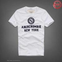 heren abercrombie korte tees new york wit Overhemdfabriek rt0nl559